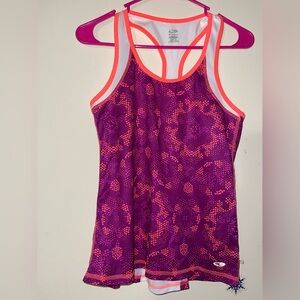 C9 by Champion women's Duo Dry Racerback tank, Purple and pink. Small